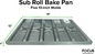 Rk Bakeware China Foodservice 902505 Sub Roll Pão Pan, 5 Moldes Por Pan
